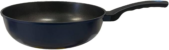 12" (30cm) Non-Stick Saute Wok Pan with 3D Diamond Coating – Made in Korea, Stir Fry Pan for Kitchen