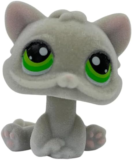Custom Flocked Pet Shop Toy Fuzzy Animal Figure Short Hair Cat Kitty Kitten Deer OOAK (#88)