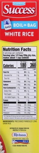 Success Boil-in-Bag Rice, White Rice, Quick and Easy Rice Meals, 14-Ounce Box (Pack of 3)