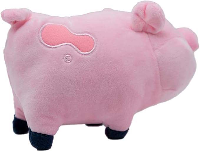 EIKOU Gravity Falls Waddles Pig Mabel Barfing Plushes Dolls Kids Toy 7" （Comes with Pendant）
