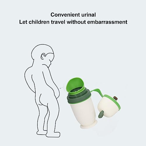 VBESTLIFE Portable Child Urinal Emergency Toilet, Kids Portable Potty Bottle Pee Training Emergency Urinal Toilet for Car Travel Camping Kid Potty Pee Training (Pearl White)