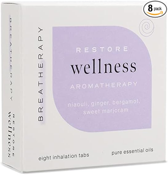 Aromatherapy Wellness Patches - Pure Essential Oil Aroma Patch - Niaouli and Ginger Essential Oils for Immune System - 8-Pack