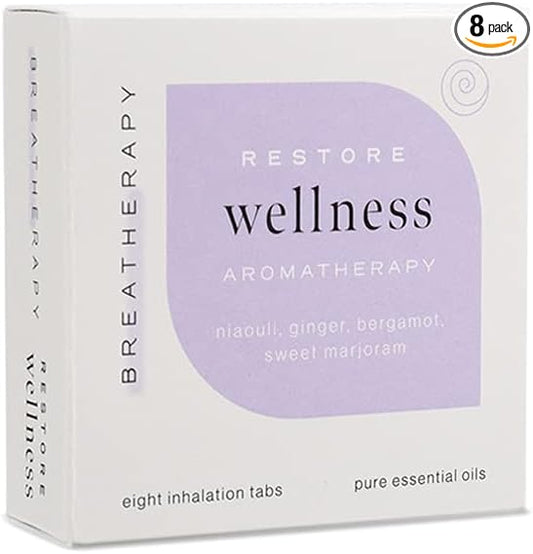 Aromatherapy Wellness Patches - Pure Essential Oil Aroma Patch - Niaouli and Ginger Essential Oils for Immune System - 8-Pack