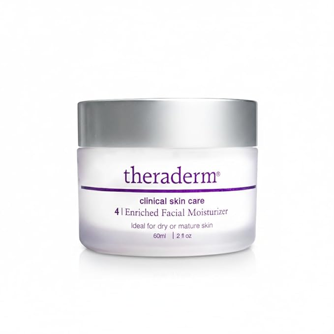 Theraderm Enriched Facial Moisturizer – Deep Hydrating Face Cream for Dry & Mature Skin, Professional Moisturizing Cream for Smoother, Firmer-Looking Skin, 2 oz