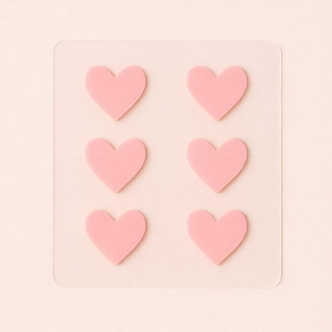 Pimple Patches Hydrocolloid for Face – Acne Spot Treatment Stickers – Invisible Zit Dots for Breakouts – Day & Night – 24 Count – DOTTI (Pink Heart)