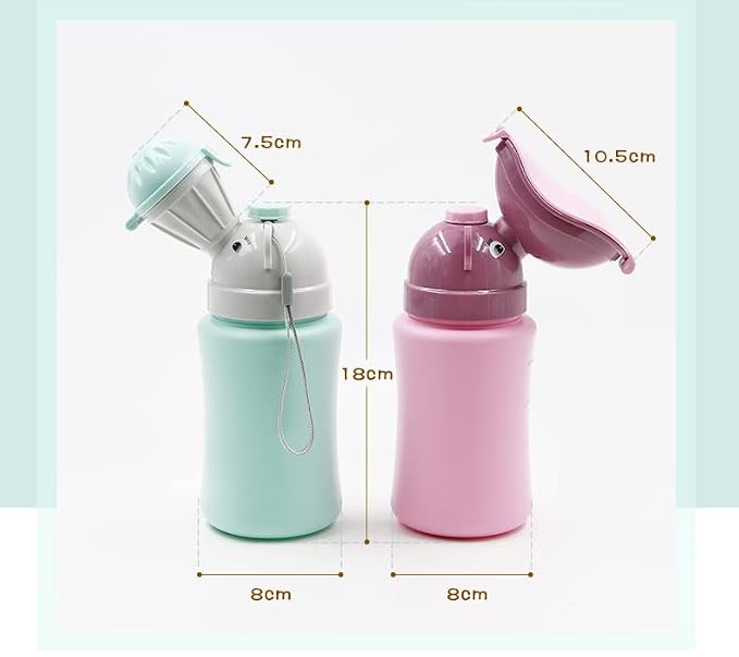 Portable Potty Travel for Car Travel Camping for Outdoor Car Travel Road Trip Camping Park Beach (Girl Pink)
