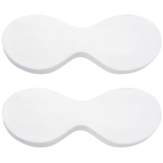 PAGOW 200 Sheets Disposable Non Woven Eye Care, Cotton Paper Facial Eye Pads Spa, DIY Clear Eye Mask Paper Beauty Sheets for Skincare Spa Wrap Moisture Retention