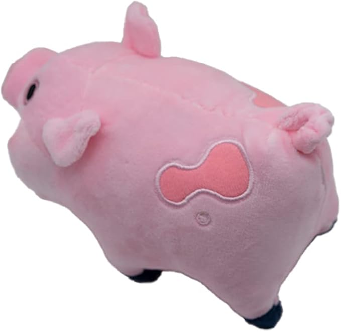 EIKOU Gravity Falls Waddles Pig Mabel Barfing Plushes Dolls Kids Toy 7" （Comes with Pendant）