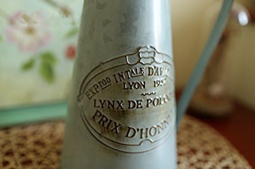 VANCORE Shabby Chic Large Metal Jug Flower Pitcher Vase