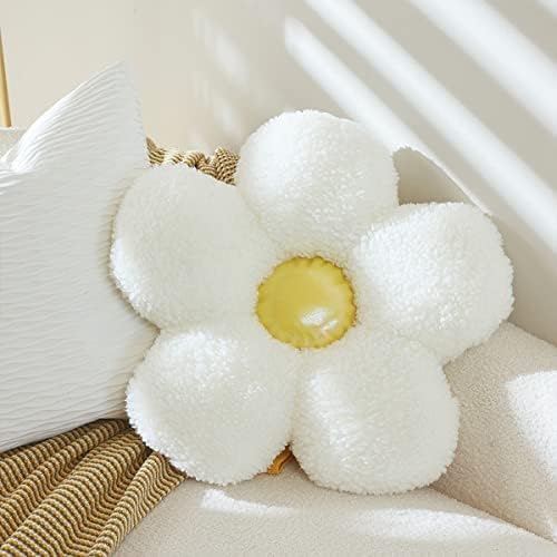 ARELUX Flower Plush Pillow Stuffed Animal Cute Room Decor Indie Flower Throw Pillows Soft Chair Floor Cushion Giant Flower Toy Gifts for Kids 14in