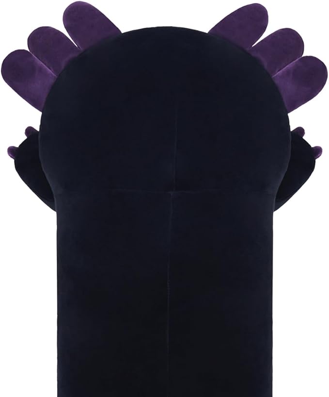 Axolotl Plush Toy 19.6' Long Axolotl Plush Toy Stuffed Animal Gift for Family, Friends and Children Dark Purple