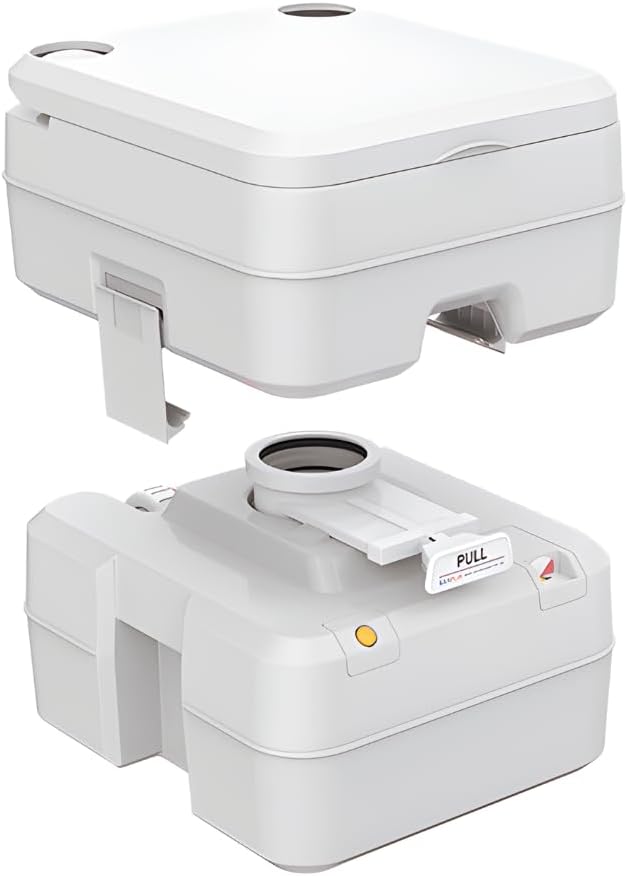 SEAFLO Portable Toilet for RV, Boat, and Camping (5.3 Gallon - Multifunctional)
