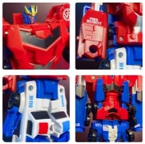 Magnetic Morphing Combination Robot Police Car Fire Truck Action Fiqure Transform Robot Toy for Boys,Girls,Teens, Adults…