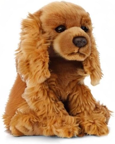 Living Nature Cocker Spaniel Stuffed Animal | Fluffy Dog Animal | Soft Toy Gift for Kids | 9 inches