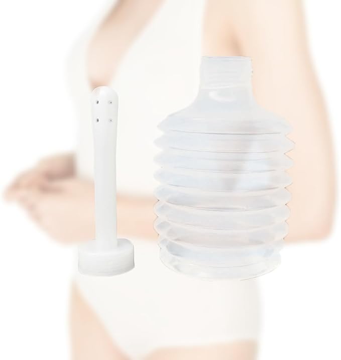 Artibetter 10pcs Disposable Enema Douche Applicator Bottle Vaginal Douche Anal Applicator for Women Men 200ml (Transparent)