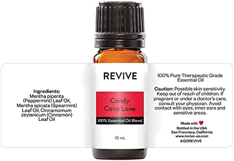 Candy Cane Lane Essential Oil Blend 10mL by Revive Essential Oils - 100% Pure Therapeutic Grade, for Diffuser, Humidifier, Massage, Aromatherapy, Skin & Hair Care