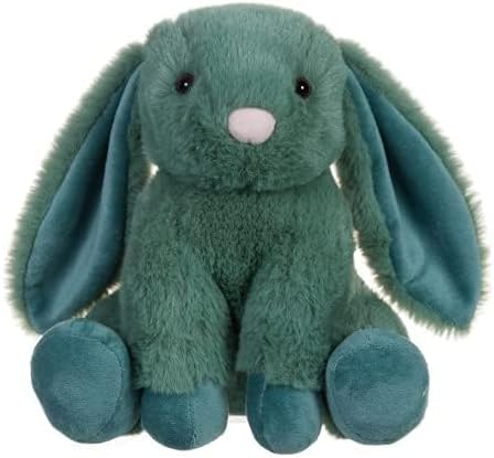 Apricot Lamb Toys Plush Green Bunny Rabbit Stuffed Animal with Fluffy Soft Ears (Green Bunny, 8 Inches)