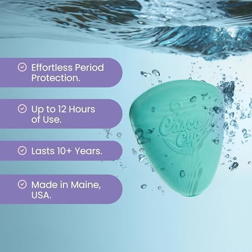 Casco Flip Menstrual Disc - Includes Case & Instructions - Silicone Period Disc for Women - Made in Maine, USA - Reusable (Large and Small)