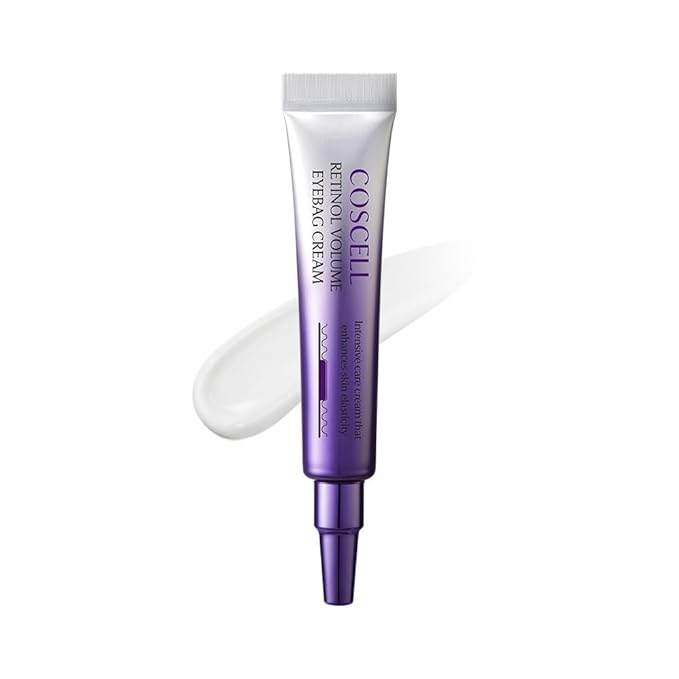 Retinol Volume Eyebag Cream - Reduce Puffy Eyes, Undereye Bags, Firming with Retinol, Korean Skincare Hydrating, Lifting Cream 10ml / 0.33 Fl Oz