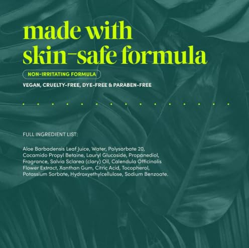 Down There Wash Rosewater Aloe-Based Intimate Cleanser, pH-Balanced with Calendula and Sage, 8.5 fl oz
