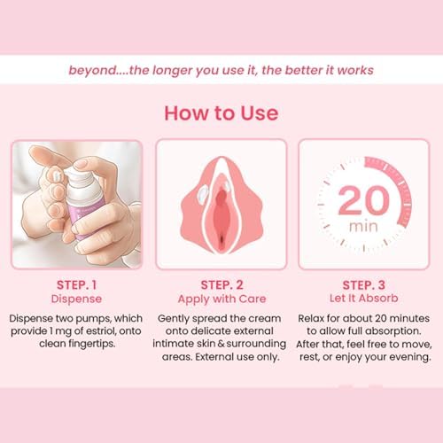 Bioidentical Estriol Cream for Women 2 pack - External Intimate Estrogen Cream with Estriol for Vaginal Dryness & Irritation – Menopause & Postmenopause Relief
