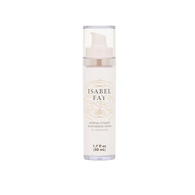Isabel Fay Anti-itch Vaginal Moisturizer for sensitive skin. Non irritating. No hormones. Prevents and relieves dryness itching, pinching and burning.