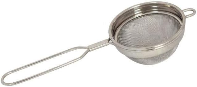 Plastic Tea and Coffee Strainers, Multicolour (Set of 4) Colour May Vary (Steel Tea Strainer)