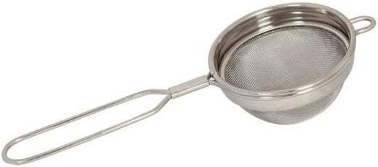 Plastic Tea and Coffee Strainers, Multicolour (Set of 4) Colour May Vary (Steel Tea Strainer)