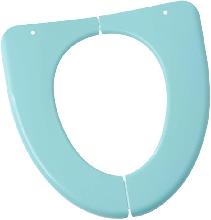 PartyKindom 2pcs Folding Potty Seat Cover Portable Plastic Toilet Training Cushion for Travel Home Use Lightweight Fits Standard Toilets for Adults