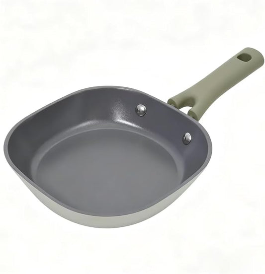 8 Inch Ceramic Nonstick Frying Pan - Dual Ceramic Coating Inside & Out, PFAS/PFOA-Free Skillet, Induction Compatible & Dishwasher Safe, Stay-Cool Handle, Eco-Friendly Egg Pan