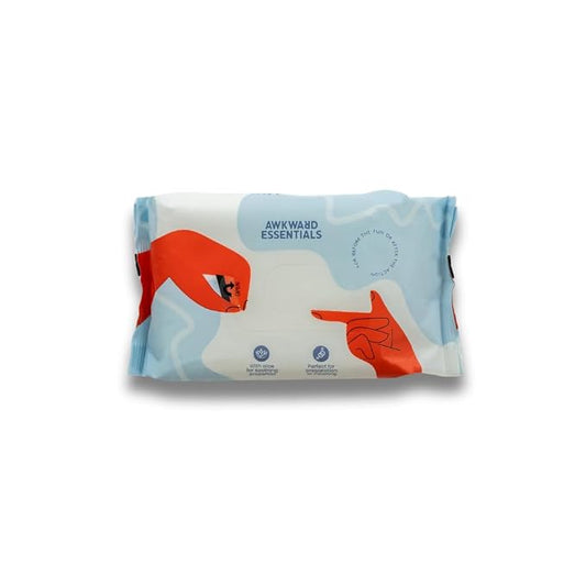 Awkward Essentials Clean AF Personal Hygiene Wipes with Aloe, 30 Count