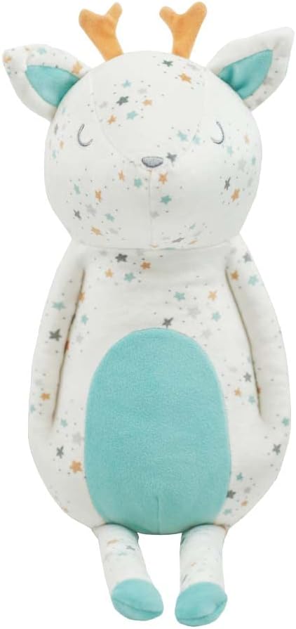 GooseWaddle Super Soft Printed Plush Adorable Stuffed Animal for Kids, Doll, and Reindeer Lovers for Playtime and Cuddles (10" When Sitting) (Leo Reindeer)