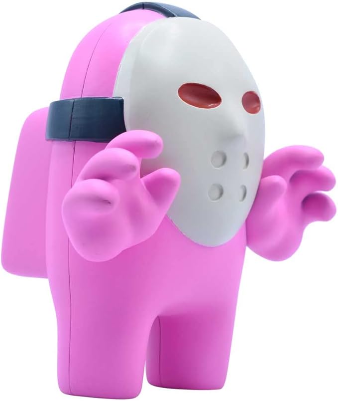 Among Us Series 2 7″ Pink Crewmate with Hockey Mask – Official Just Toys Collectible Figure