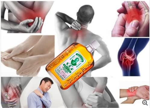 3 Packs - Wong to Yick Wood Lock Medicated Oil - Ba Chai Dau Xoa Bop Xuong Khop Wong to Yick Wood Lock - 50mL per Bottle with 3 Bottles per Order - Product of Hong Kong