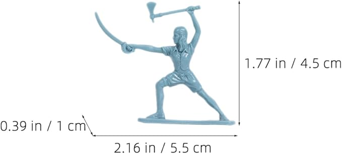 BESPORTBLE Pirate Soldier Figures 100pc Miniature Toy Soldiers Pirate Skeleton Warrior