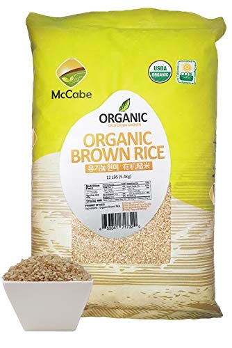 McCabe Organic Brown Rice - Brown Rice Organic | Rich with Fiber & Minerals | USDA and CCOF Certified | Product of USA | 12Lbs…