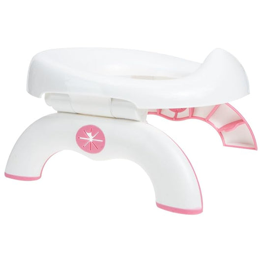 Portable Potty Training Toilet, 2 in 1 Travel Potty Seat for Boys Girls, Foldable Training Toilet Seat for Travel and Car Attachment Indoor Outdoor Use