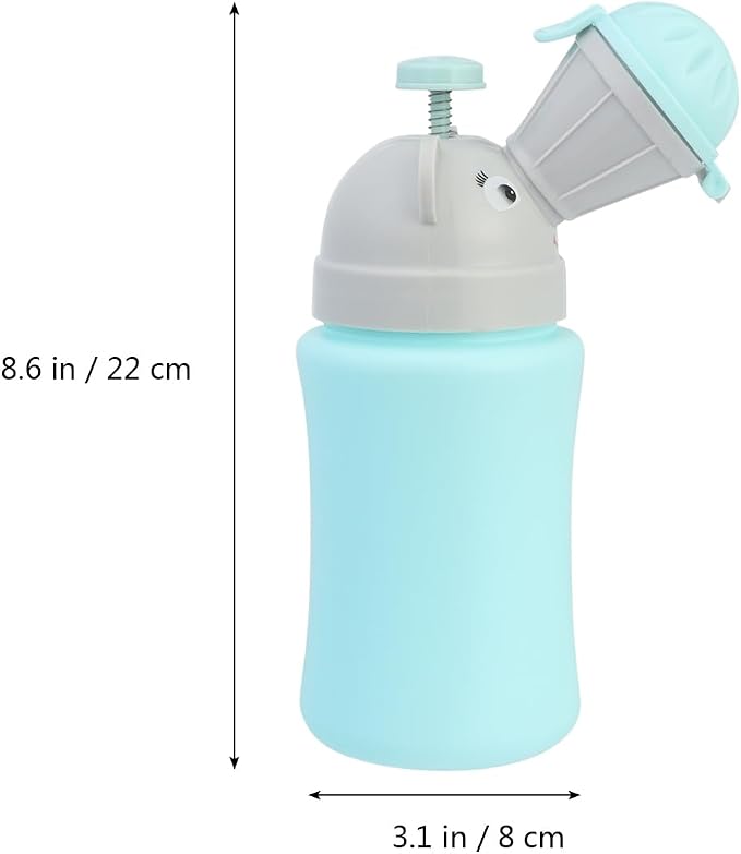 ARTIBETTER Creative Car Urinal Portable Urinal Bottle for Kids Boys Emergency Travel Potty Leakproof Cartoon Design 8.66X3.14X8.66In