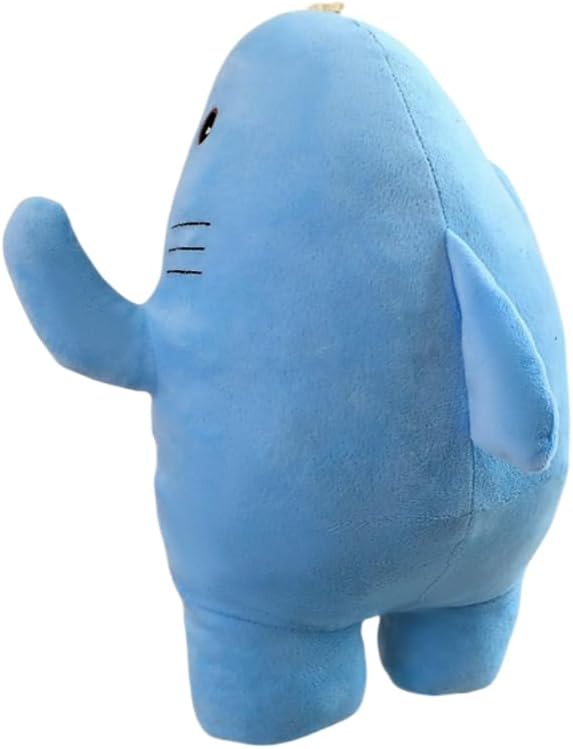 Muscle Shark Stuffed Animal - Cute 3D Muscle Shark Pillow Plush Toy，Gifts for Kids - 13.8inches（Blue）