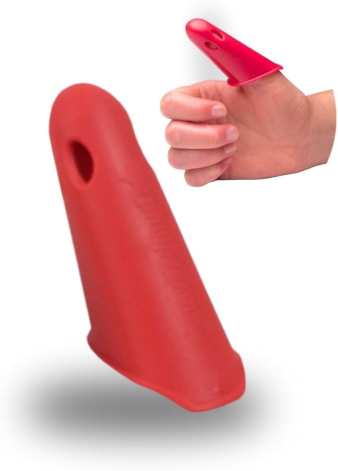 Thumbsavers Massage Tool for Deep Tissue and Trigger Point Massage – Thumb and Joint Support for Massage Therapists, Chiropractors and Physical Therapists – Hand Protection Aid (Small, Red)