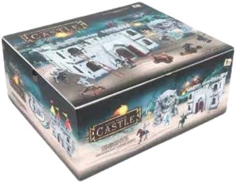 310pcs/set Medieval Pirates Theme Castle Knights Action Figure Toy Army Playset with Castle, Toy Soldier, Catapult, Siege Crossbow, Treasure Chest (Pirates Themed Castle Set)