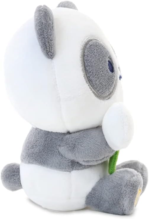 Anirollz Stuffed Animal Plush Toy – 6" Small Sitting Plush Doll Soft, Squishy, Warm, Cute, Comfort, Safe Birthday Panda Bear Character with Marshmallo Stick Pandaroll