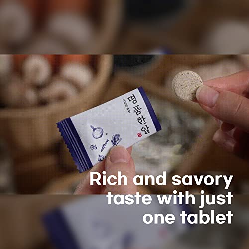 Jwellfood Instant Broth Tablets – Korean Anchovy Stock Healthy Soup Base, 20 Coins | All-Natural Ingredients, No MSG, Easy Cooking 명품한알