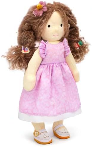 Handmade Waldorf Doll- Amy 12", Soft Girl Rag Doll with Cute Stuffed Plush, Ideal Present for Babies & Toddlers