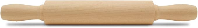 Wooden Mini Rolling Pin, 7 Inches Long, Pack of 100, Perfect for Fondant, Pasta, Baking in the Kitchen, Play-doh, Crafting and Imaginative Play, by Woodpeckers