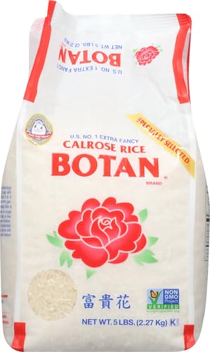 Botan Calrose, Rice Calrose Extra Fancy, 80 Ounce (Pack of 2)
