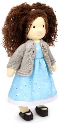 Handmade Waldorf Louise - 12" Soft Girl Rag Doll with Cute Plush, Ideal First Doll for Babies & Toddlers
