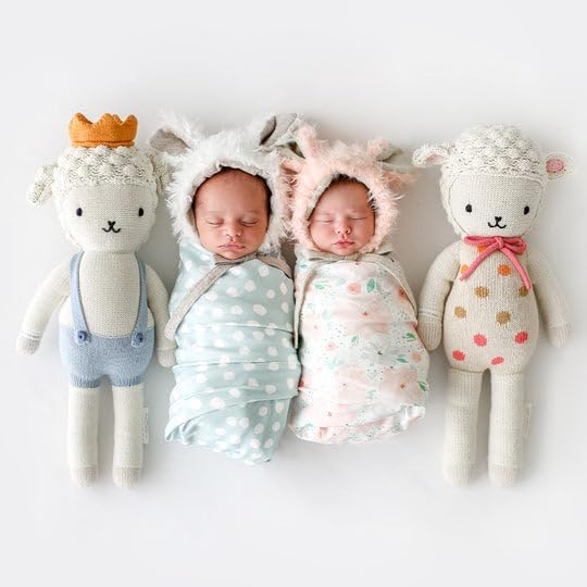 cuddle + kind Lucy The Lamb Little 13" Hand-Knit Doll – 1 Doll = 10 Meals, Fair Trade, Heirloom Quality, Handcrafted in Peru, 100% Cotton Yarn