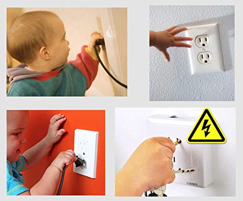 Vmaisi 62 Pieces Outlet Covers ChildProof Plug Protector - Baby Proofing Electrical Safety Outlet Plugs for Unused Wall Outlets, Home Travel Hotel Child Safety