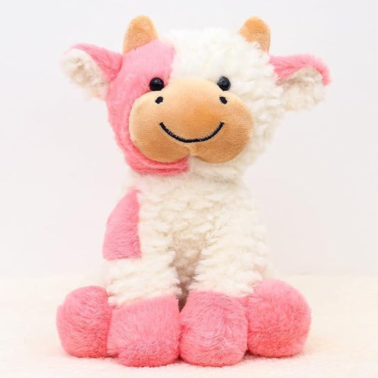 Cow Stuffed Animals Soft Plush Cute Cow Doll for Boys Girls 8in (zuo NIU fense)